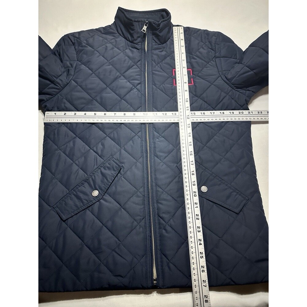 Brooks Brothers Navy Blue Diamond Quilted Jacket Mens Size Small **MJ LOGO** - Picture 7 of 11